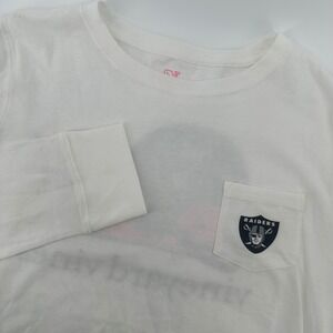 Vineyard Vines Las Vegas Raiders Shirt Adult M Whale Long Sleeve Pocket Tee Mens